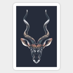 Lesser Kudu Face Sticker